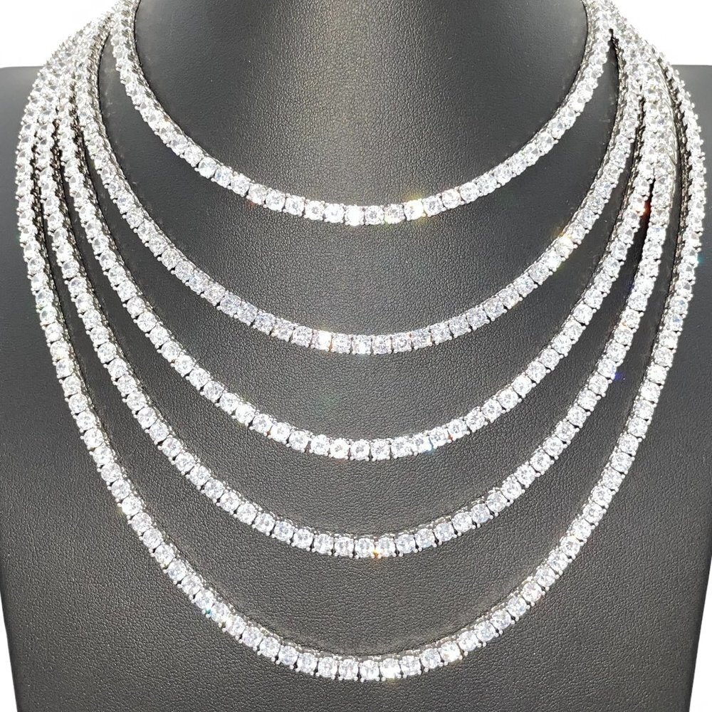 4mm Diamond Tennis Choker Chain Women's Diamond